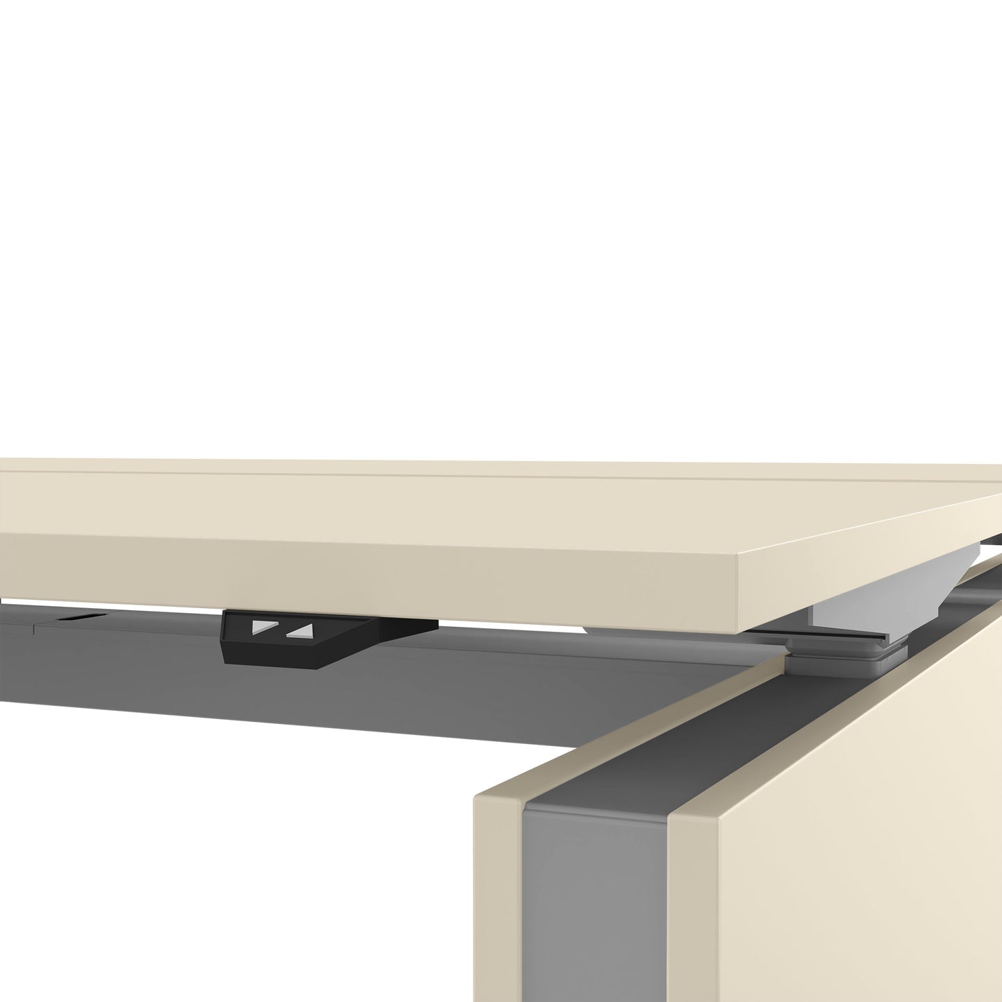 MOTION team desk | 1400 - 1800 mm, electrically height adjustable, maple