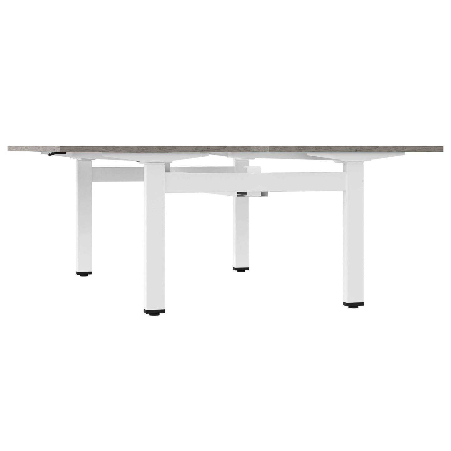 MOTION Desk del team | 1400-1800 mm, regolabile elettricamente in altezza, grigio di quercia nordica