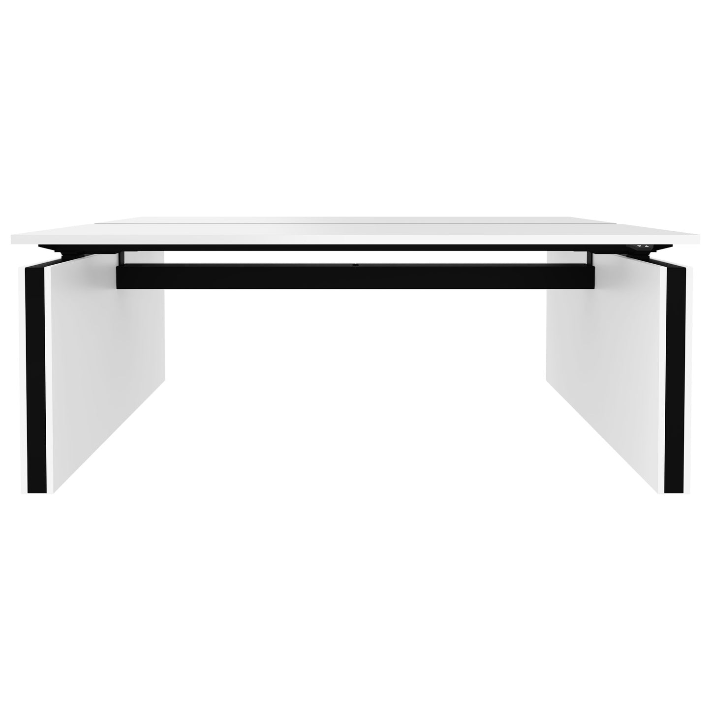 MOTION Dessert du bureau | 1400 - 1800 mm, réglable à hauteur électrique, blanc