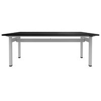 MOTION team desk | 1400 - 1800 mm, electrically height adjustable, black