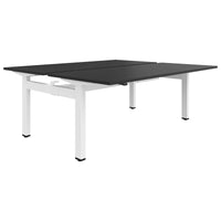 MOTION team desk | 1400 - 1800 mm, electrically height adjustable, anthracite