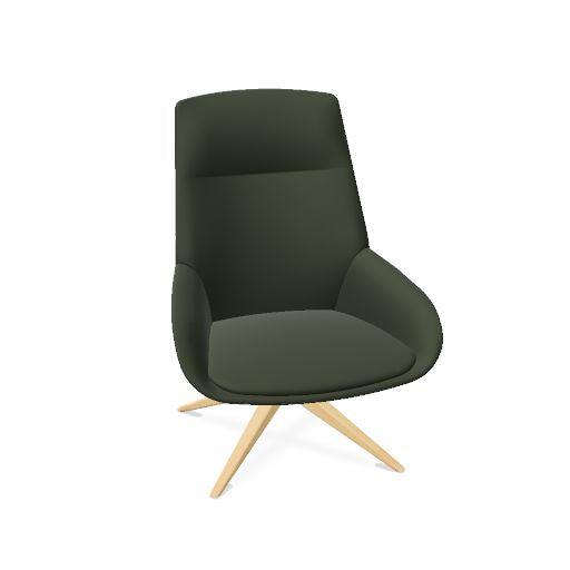 NOELLE Lounge-Sessel | 4-Fuß-Gestell, hohe Rückenlehne