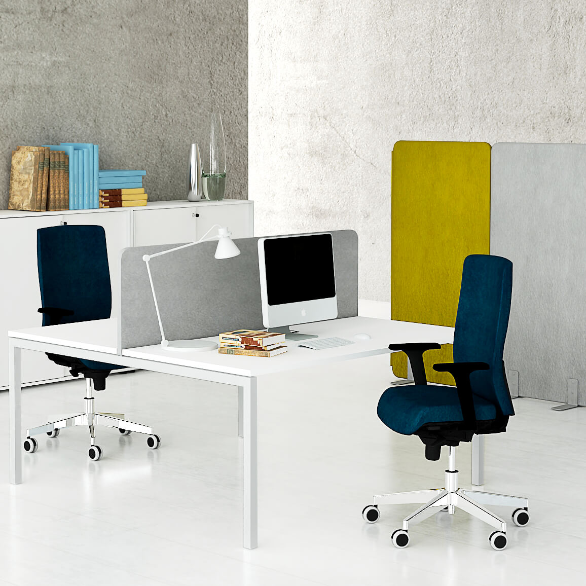 Nova u Team desk | 1600 x 1640 mm, white