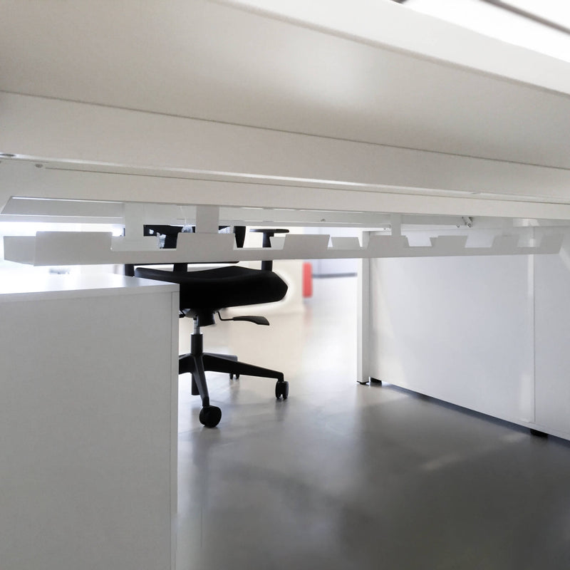NOVA U Team-Schreibtisch | 1600 x 1640 mm, Weiß - 8 Main Image