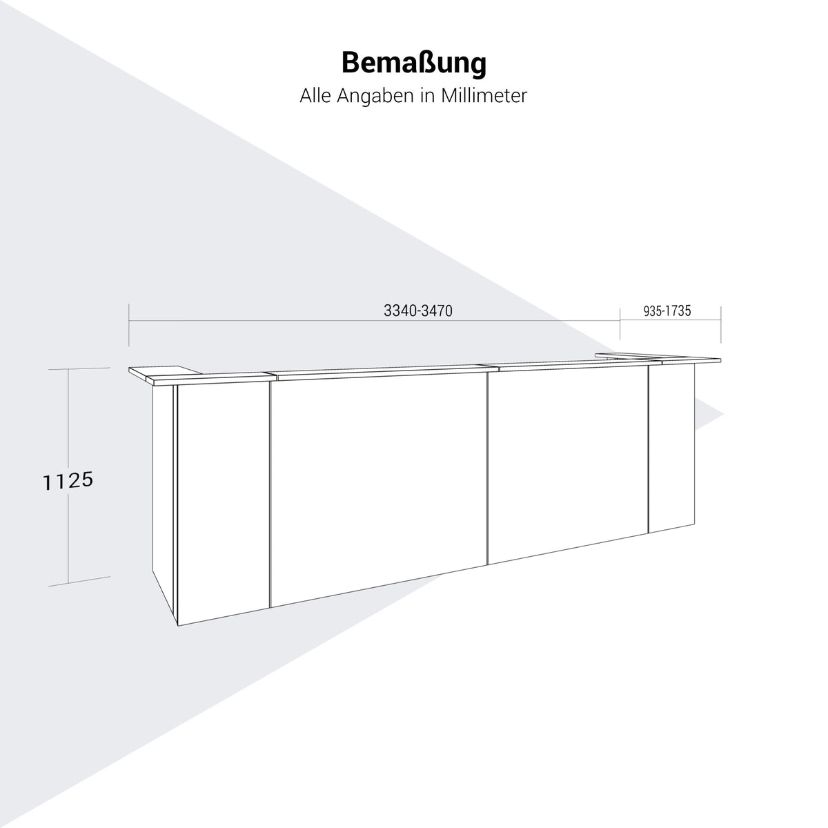 NOVA Empfangstheke | U- oder L-Form