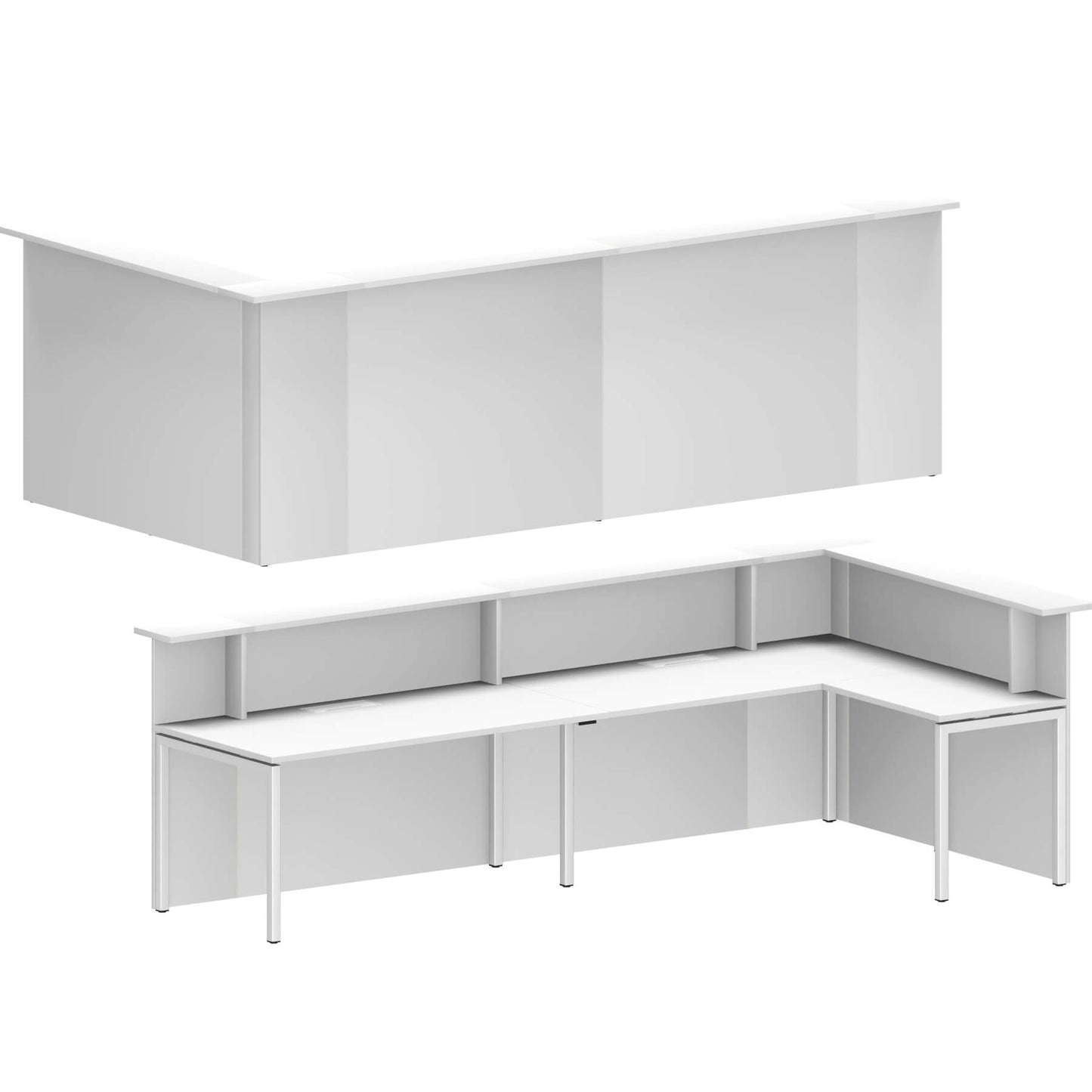 NOVA Empfangstheke | Ecktheke rechts, 3340 x 1735 mm