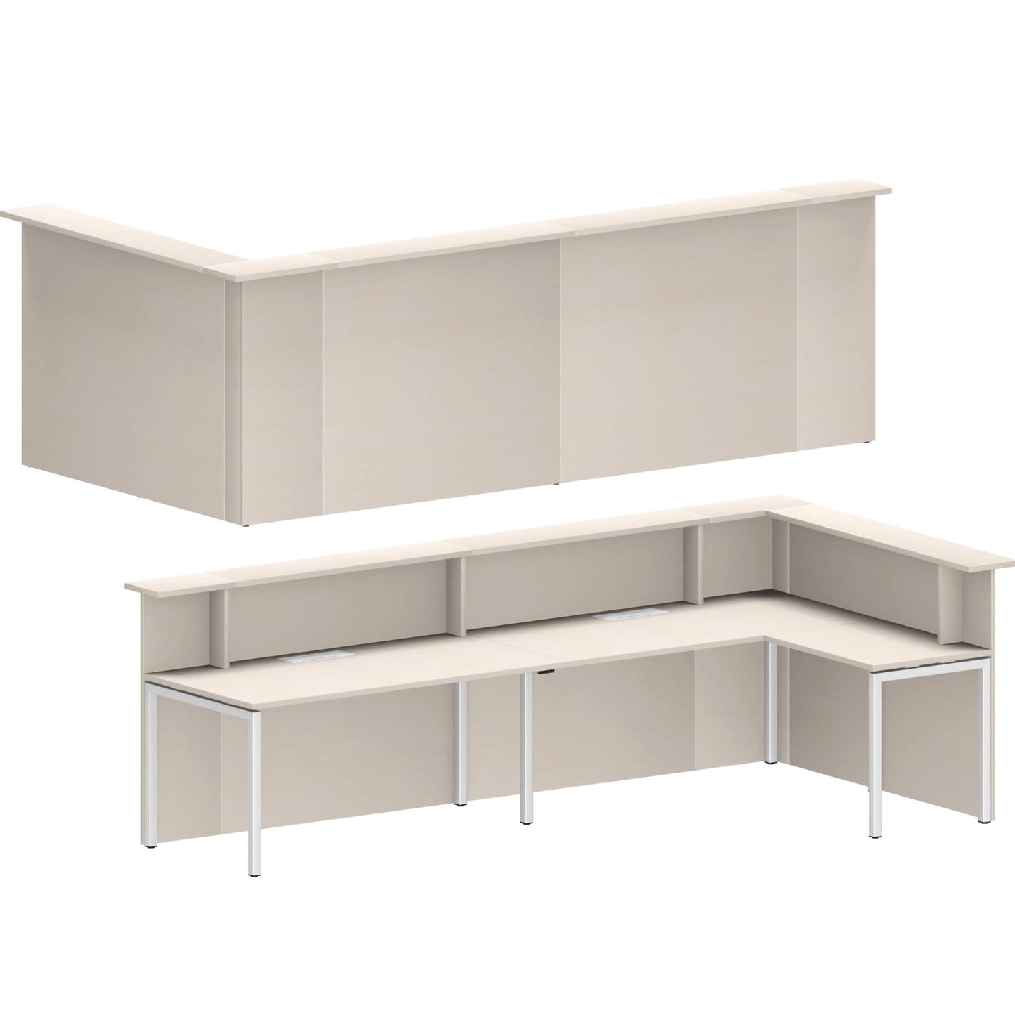 NOVA Empfangstheke | Ecktheke rechts, 3340 x 1735 mm