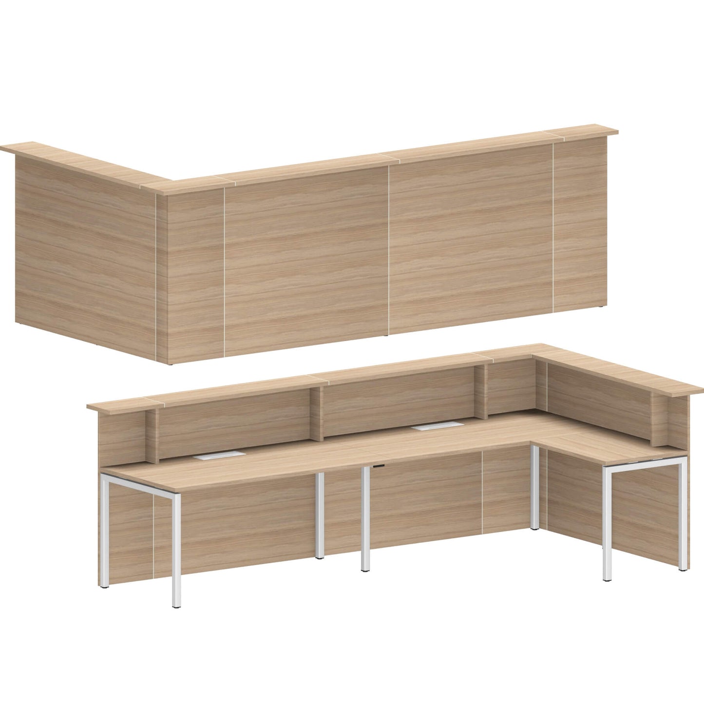 NOVA Empfangstheke | Ecktheke rechts, 3340 x 1735 mm