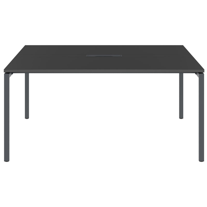 NOVA Tableau de conférence | 1600 x 1640 mm (6 - 8 personnes), électrifié, anthracite - 2 Main Image