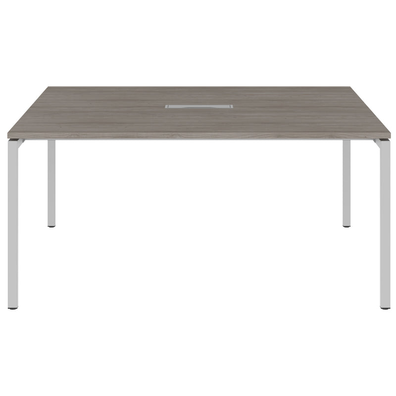 NOVA Conference table | 1600 x 1640 mm (6 - 8 people), electrified, north oak gray - 2 Main Image