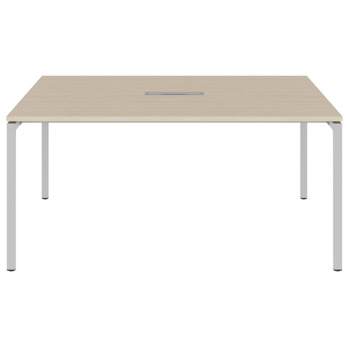 NOVA Conference table | 1600 x 1640 mm (6 - 8 people), electrified, sand ash - 2 Lightbox Main Image