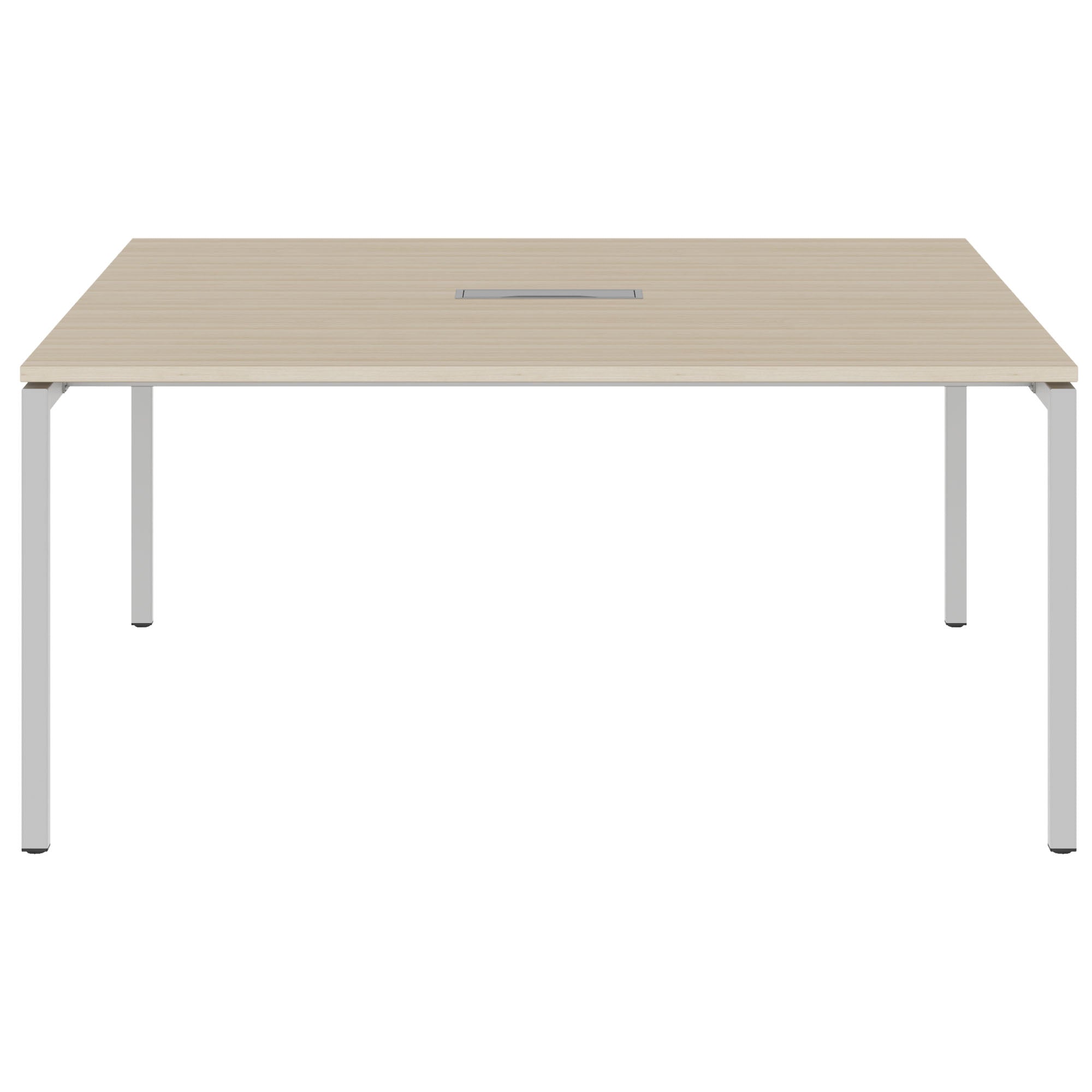NOVA Conference table | 1600 x 1640 mm (6 - 8 people), electrified, sand ash