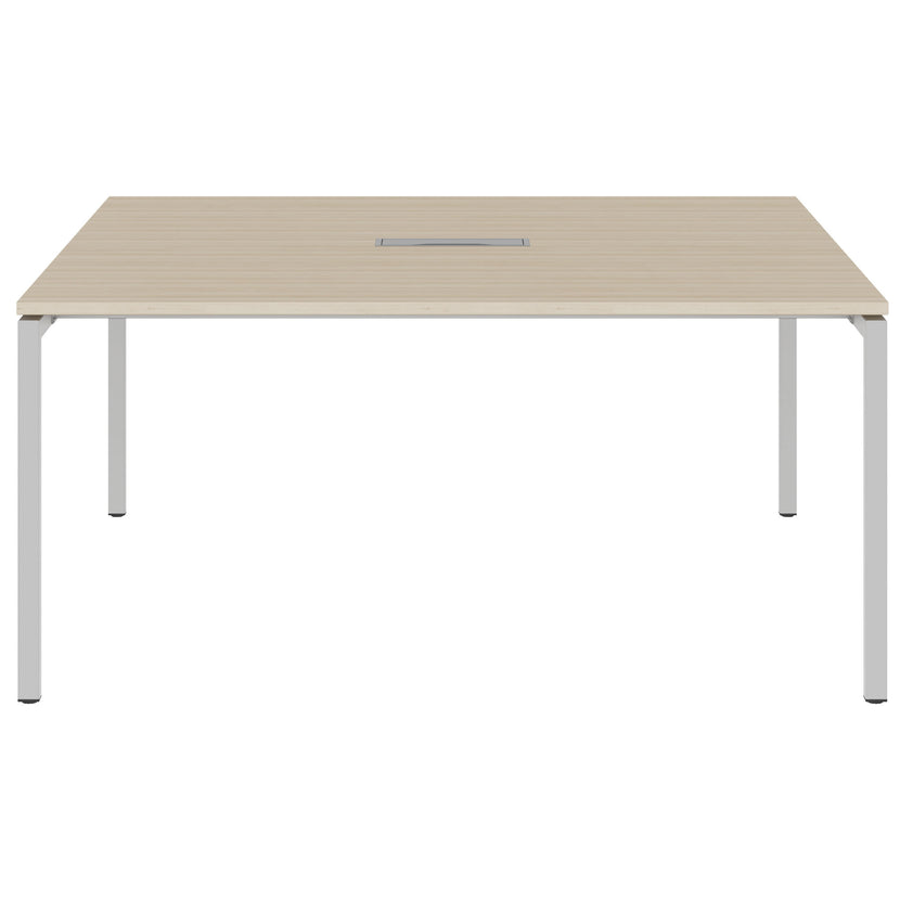 NOVA Conference table | 1600 x 1640 mm (6 - 8 people), electrified, sand ash