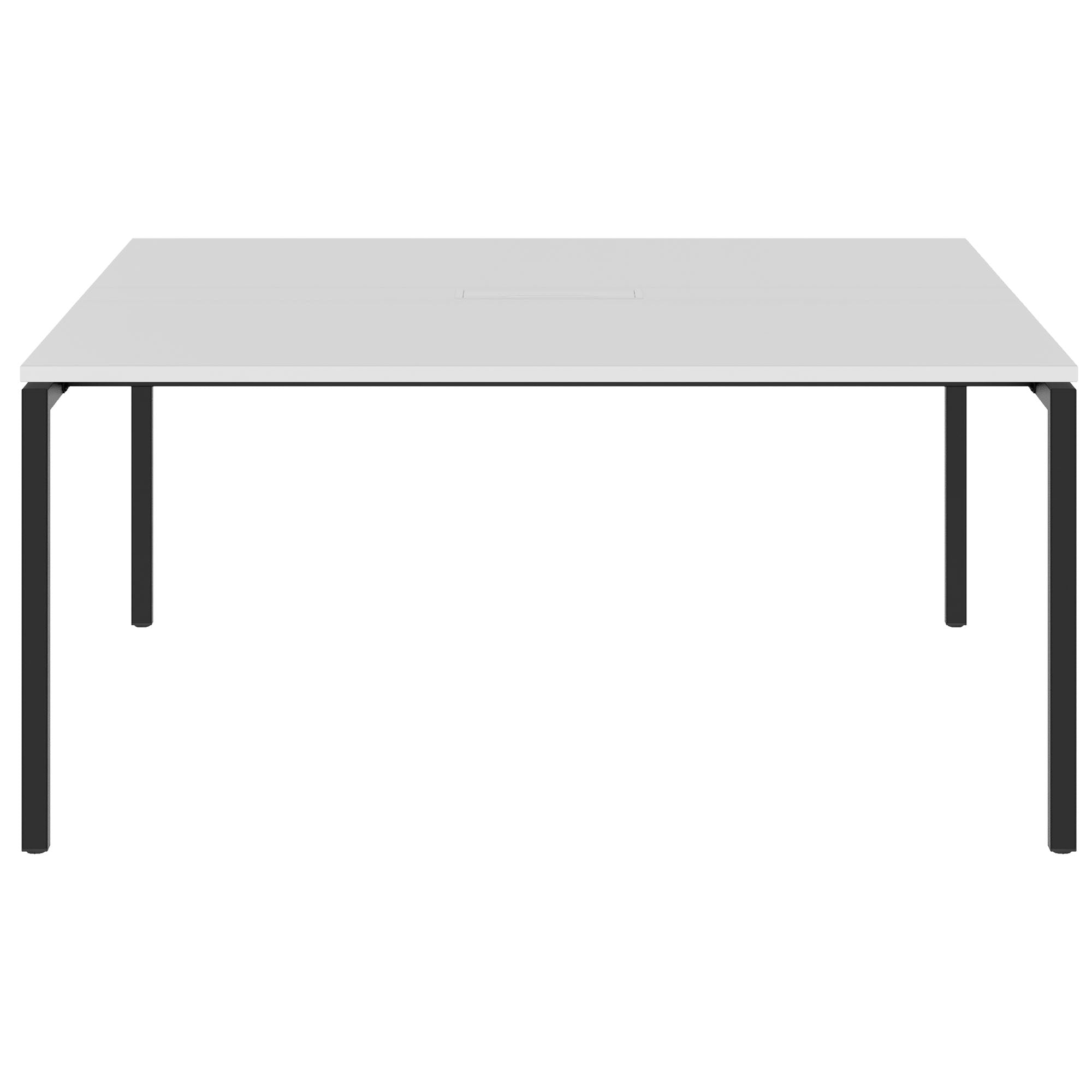 NOVA Tableau de conférence | 1600 x 1640 mm (6 - 8 personnes), électrifié, blanc