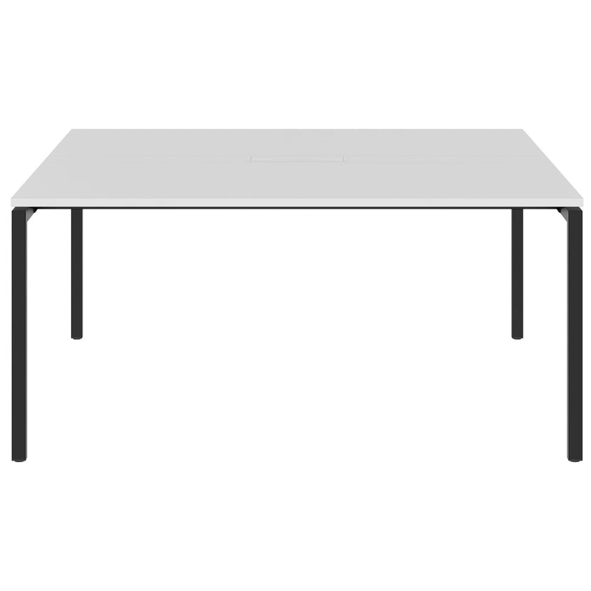 NOVA Tableau de conférence | 1600 x 1640 mm (6 - 8 personnes), électrifié, blanc