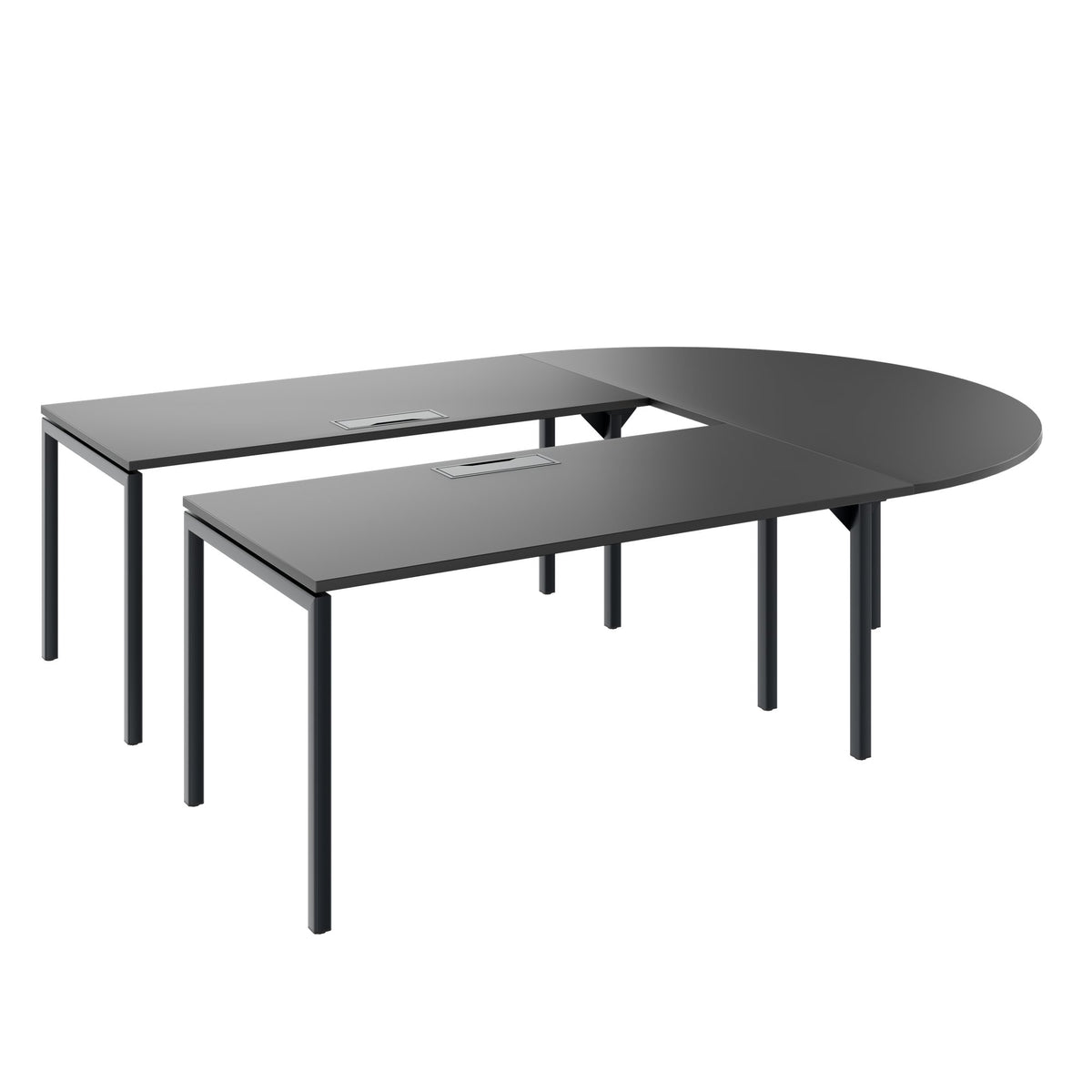 NOVA Konferenztisch | 2600-4600 mm, U-Form, optionale Elektrifizierung