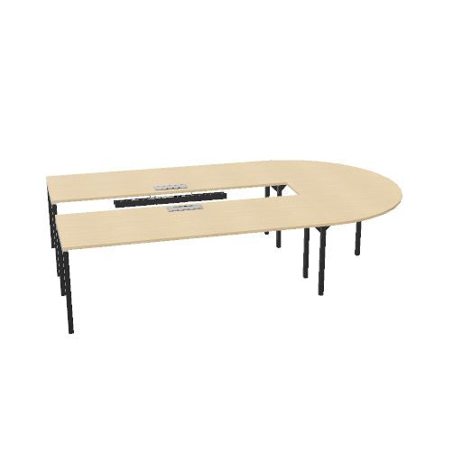 NOVA Konferenztisch | 2600-4600 mm, U-Form, optionale Elektrifizierung
