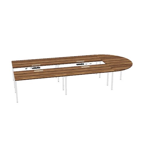 NOVA Konferenztisch | 2600-4600 mm, U-Form, optionale Elektrifizierung