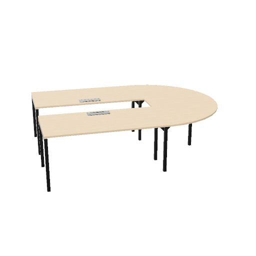 NOVA Konferenztisch | 2600-4600 mm, U-Form, optionale Elektrifizierung