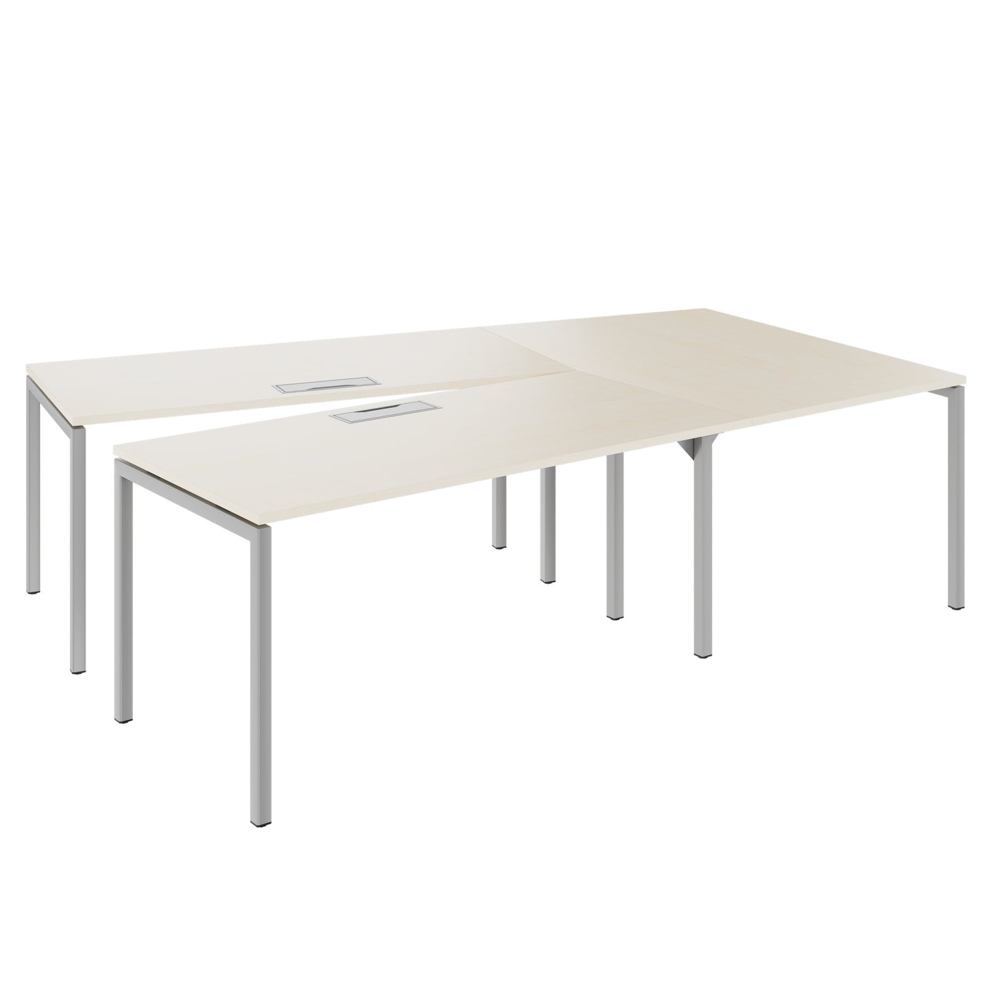 NOVA Konferenztisch | 2610-4598 mm, V-Form, optionale Elektrifizierung