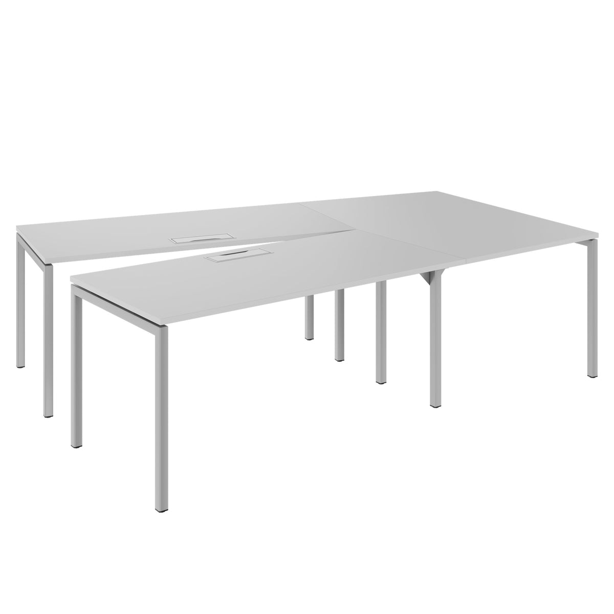 NOVA Konferenztisch | 2610-4598 mm, V-Form, optionale Elektrifizierung