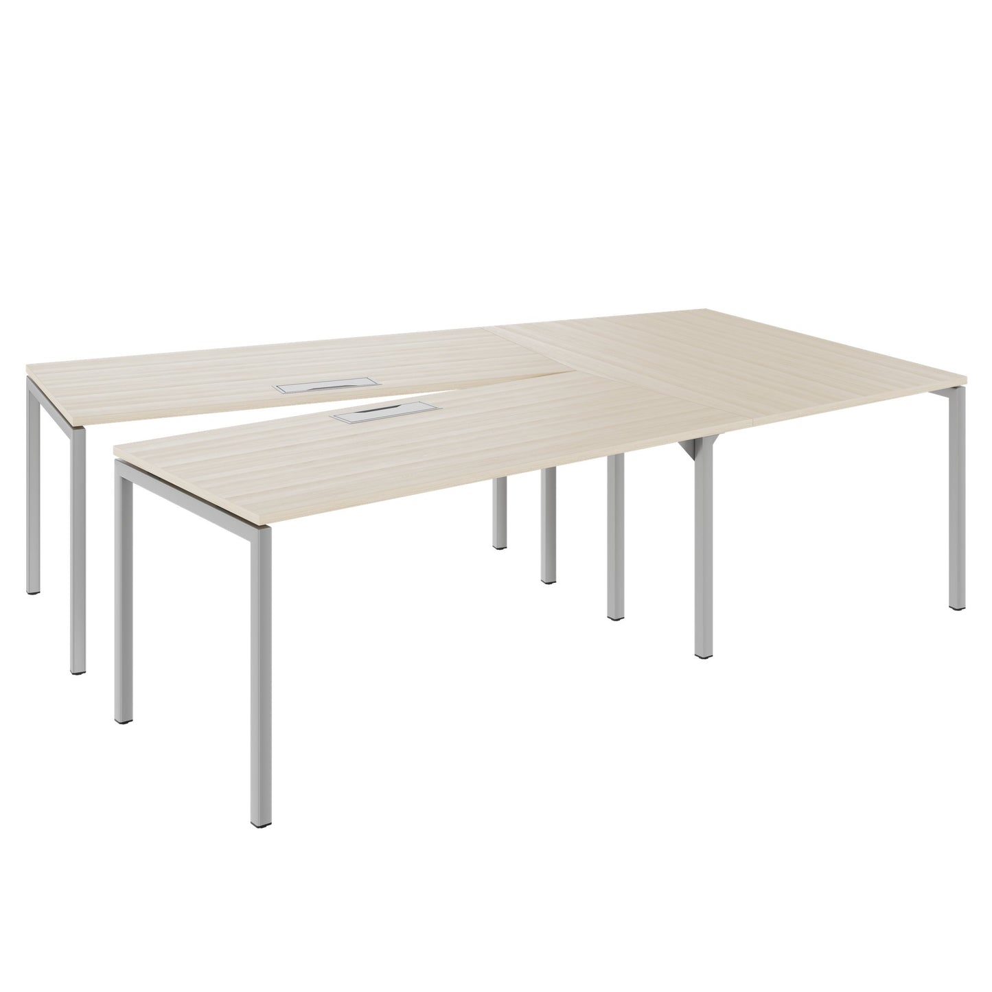 NOVA Konferenztisch | 2610-4598 mm, V-Form, optionale Elektrifizierung