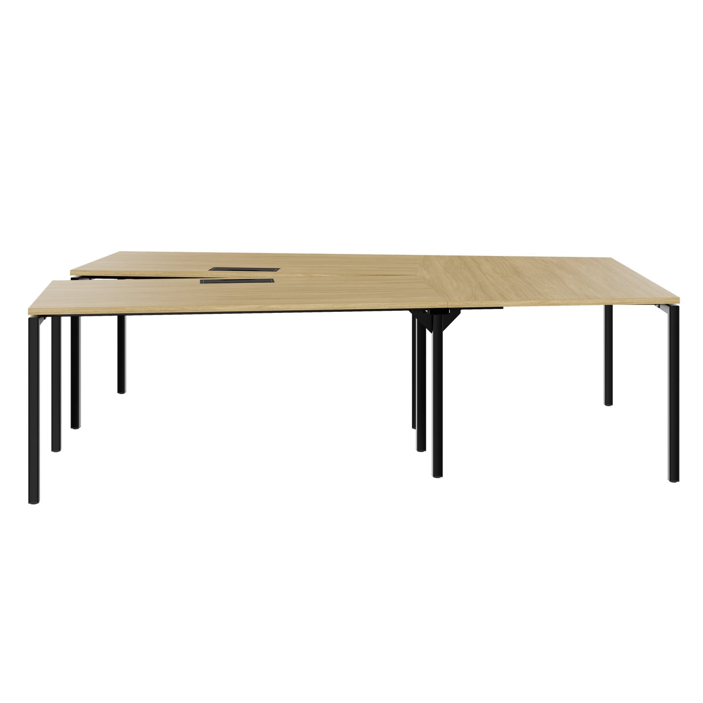 NOVA Konferenztisch | 2610-4598 mm, V-Form, optionale Elektrifizierung