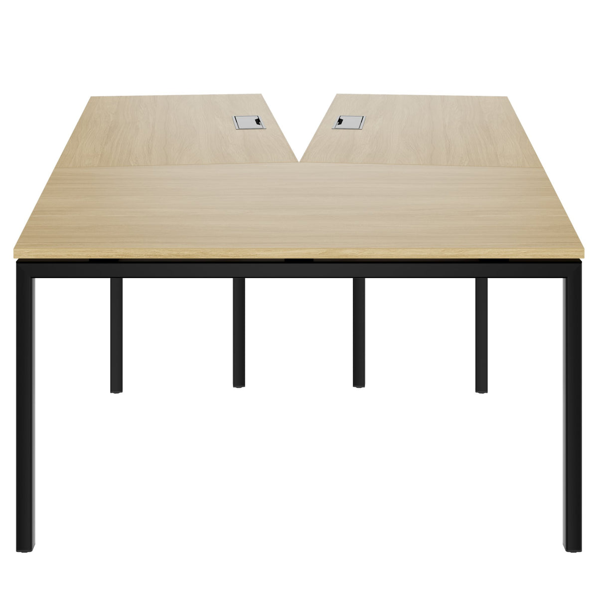 NOVA Konferenztisch | 2610-4598 mm, V-Form, optionale Elektrifizierung