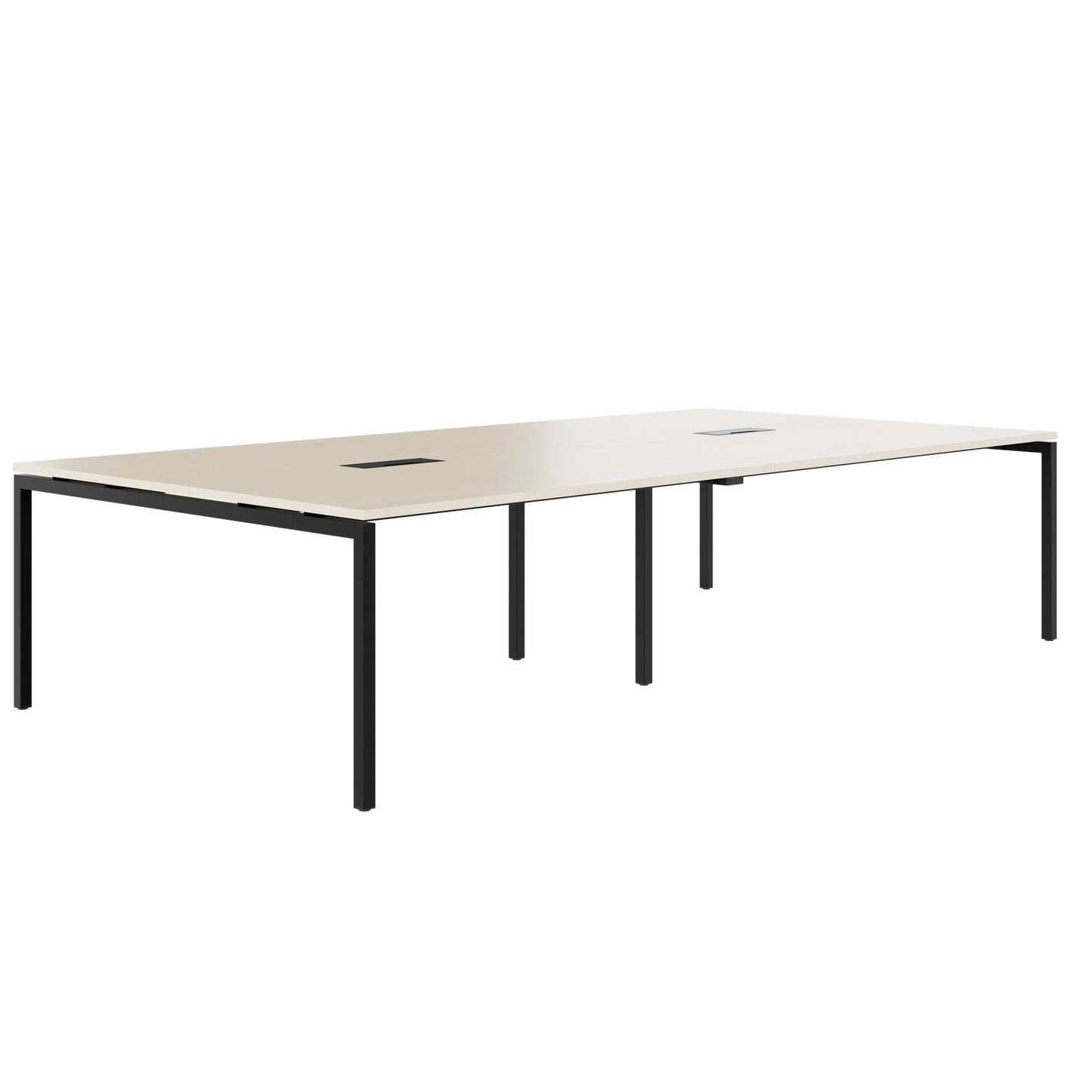 NOVA Konferenztisch | 3200 x 1640 mm (10 - 12 Personen), elektrifiziert, Ahorn
