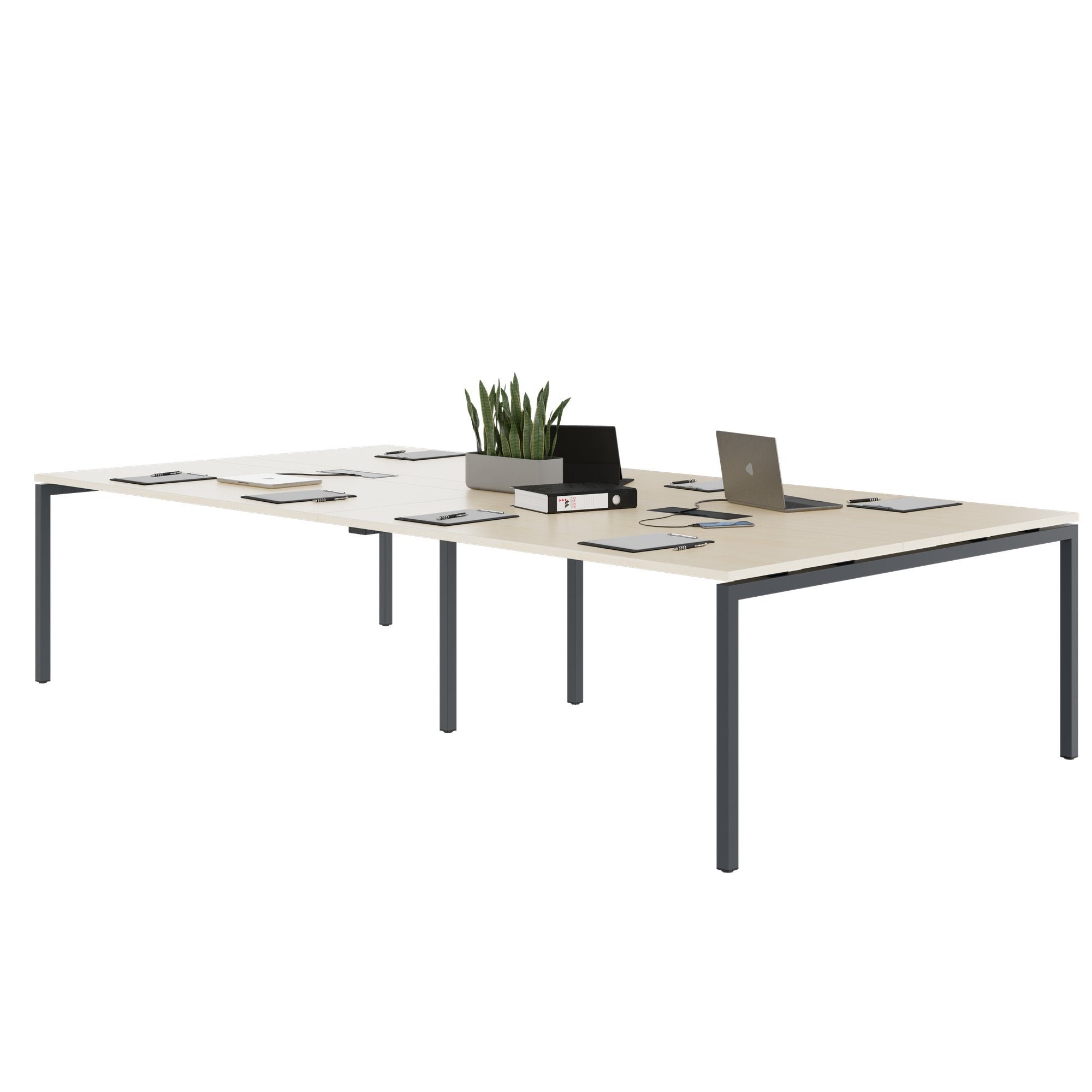 NOVA Konferenztisch | 3200 x 1640 mm (10 - 12 Personen), elektrifiziert, Ahorn