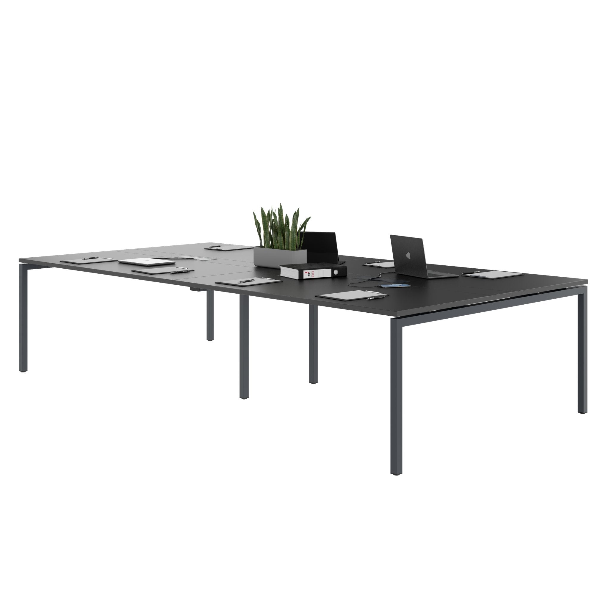 NOVA Tableau de conférence | 3200 x 1640 mm (10 - 12 personnes), électrifié, anthracite