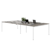 NOVA Conference table | 3200 x 1640 mm (10 - 12 people), electrified, north oak gray