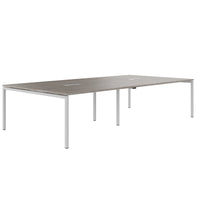 NOVA Conference table | 3200 x 1640 mm (10 - 12 people), electrified, north oak gray