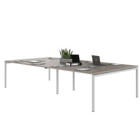 NOVA Conference table | 3200 x 1640 mm (10 - 12 people), electrified, north oak gray