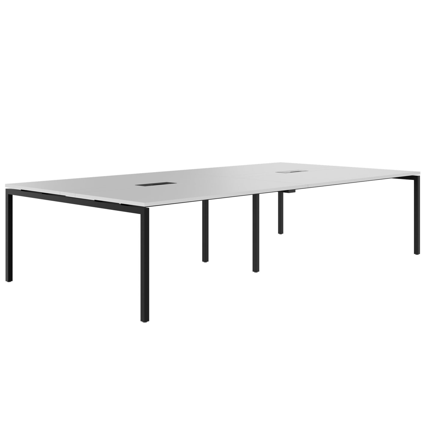 NOVA Conference table | 3200 x 1640 mm (10 - 12 people), electrified, pearl gray