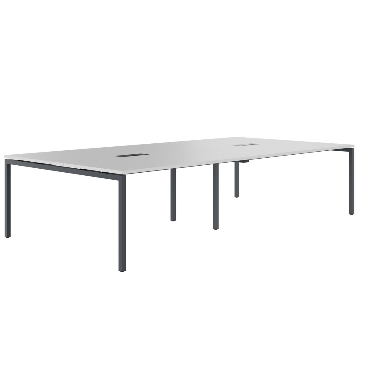 NOVA Konferenztisch | 3200 x 1640 mm (10 - 12 Personen), elektrifiziert, Perlgrau - 1 Lightbox Main Image