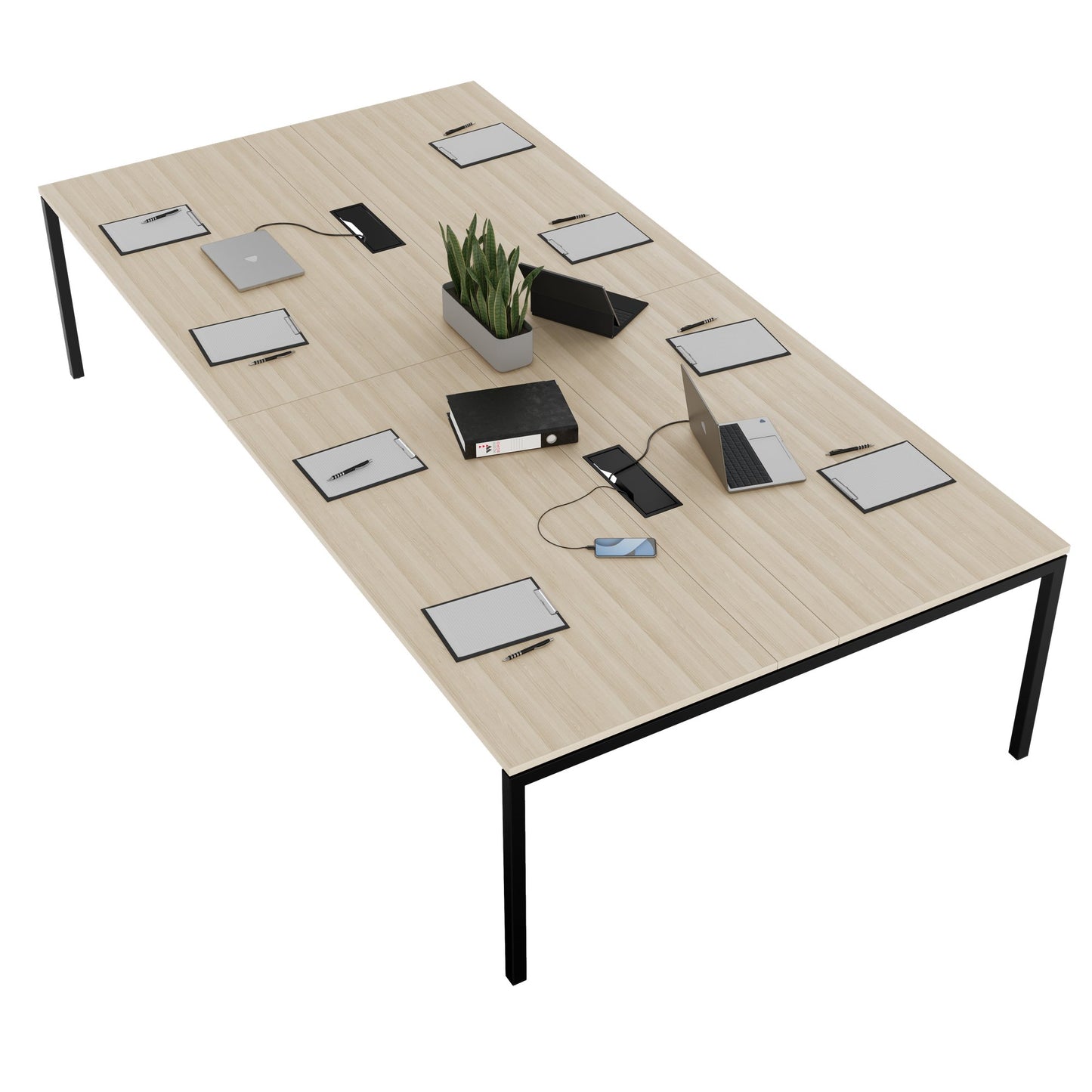 NOVA Conference table | 3200 x 1640 mm (10 - 12 people), electrified, sand ash