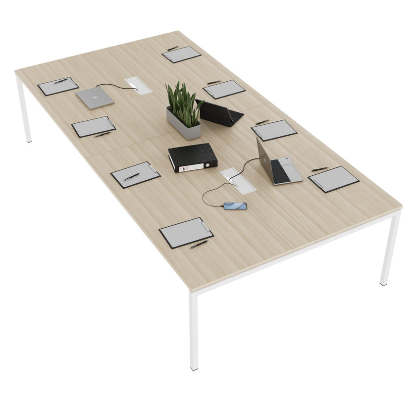 NOVA Conference table | 3200 x 1640 mm (10 - 12 people), electrified, sand ash
