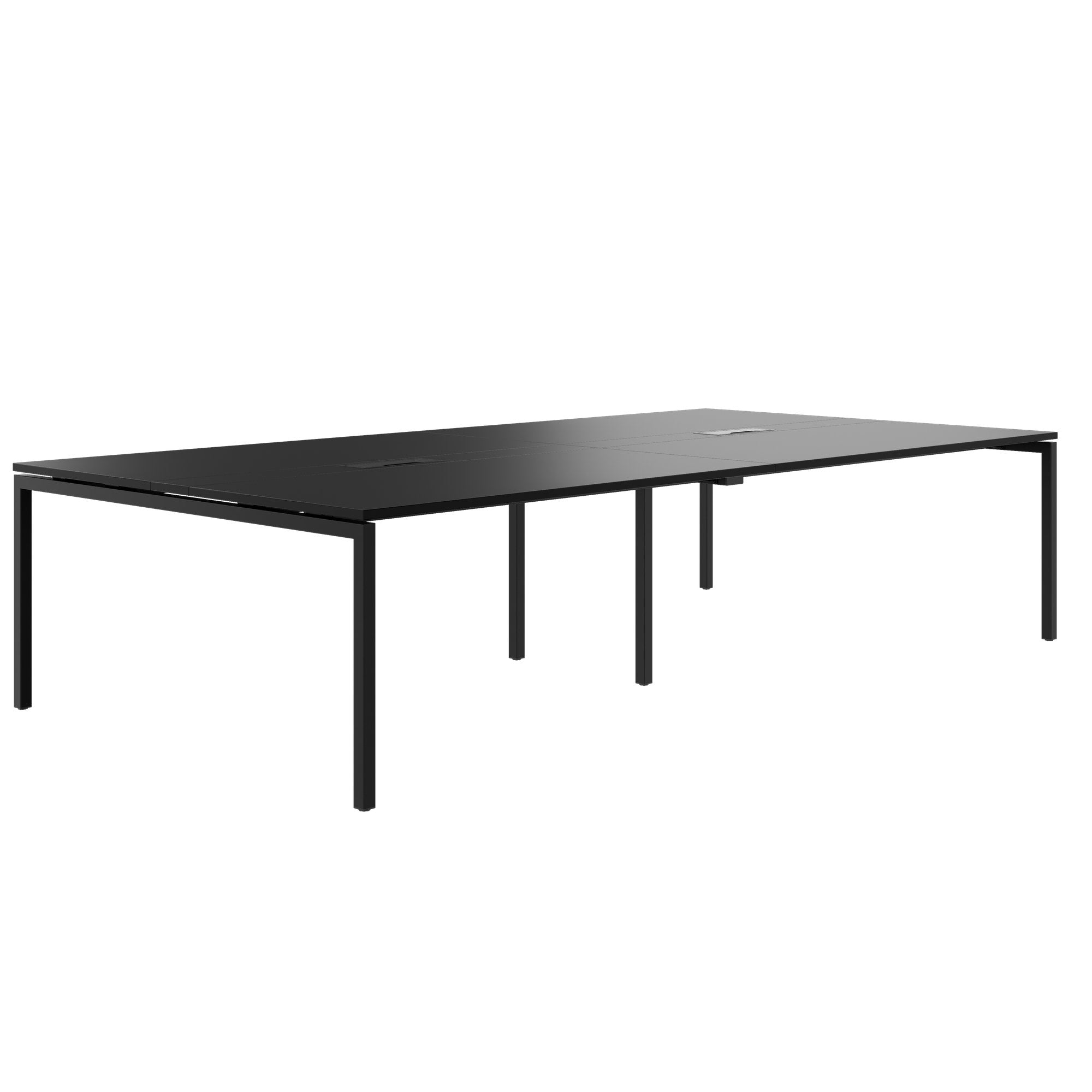 NOVA Tableau de conférence | 3200 x 1640 mm (10 - 12 personnes), électrifié, noir