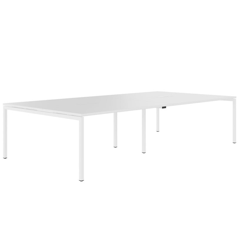 NOVA Tableau de conférence | 3200 x 1640 mm (10 - 12 personnes), électrifié, blanc