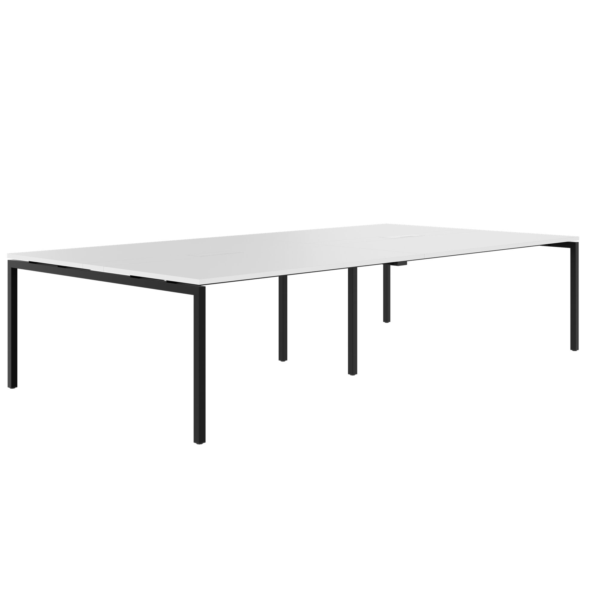 NOVA Conference table | 3200 x 1640 mm (10 - 12 people), electrified, white