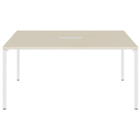 NOVA Conference table | 1600 x 1640 mm (6 - 8 people), electrified, maple