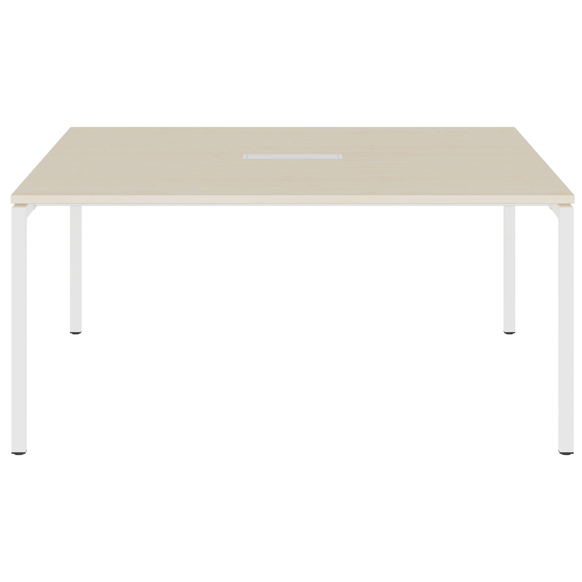 NOVA Conference table | 1600 x 1640 mm (6 - 8 people), electrified, maple