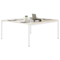 NOVA Conference table | 1600 x 1640 mm (6 - 8 people), electrified, maple
