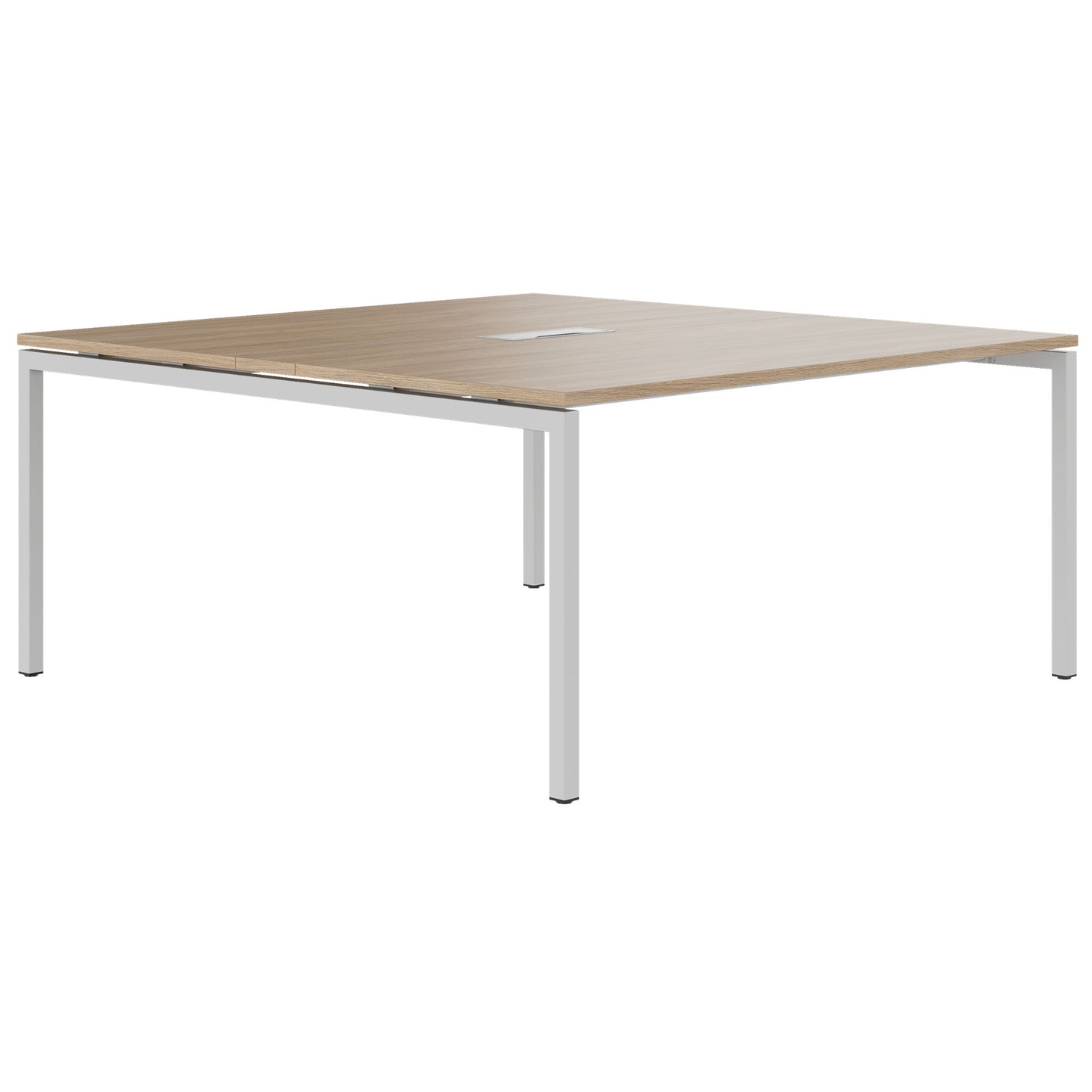 NOVA conference table | Electrified, 1600 x 1640 mm (6 - 8 people), amber oak