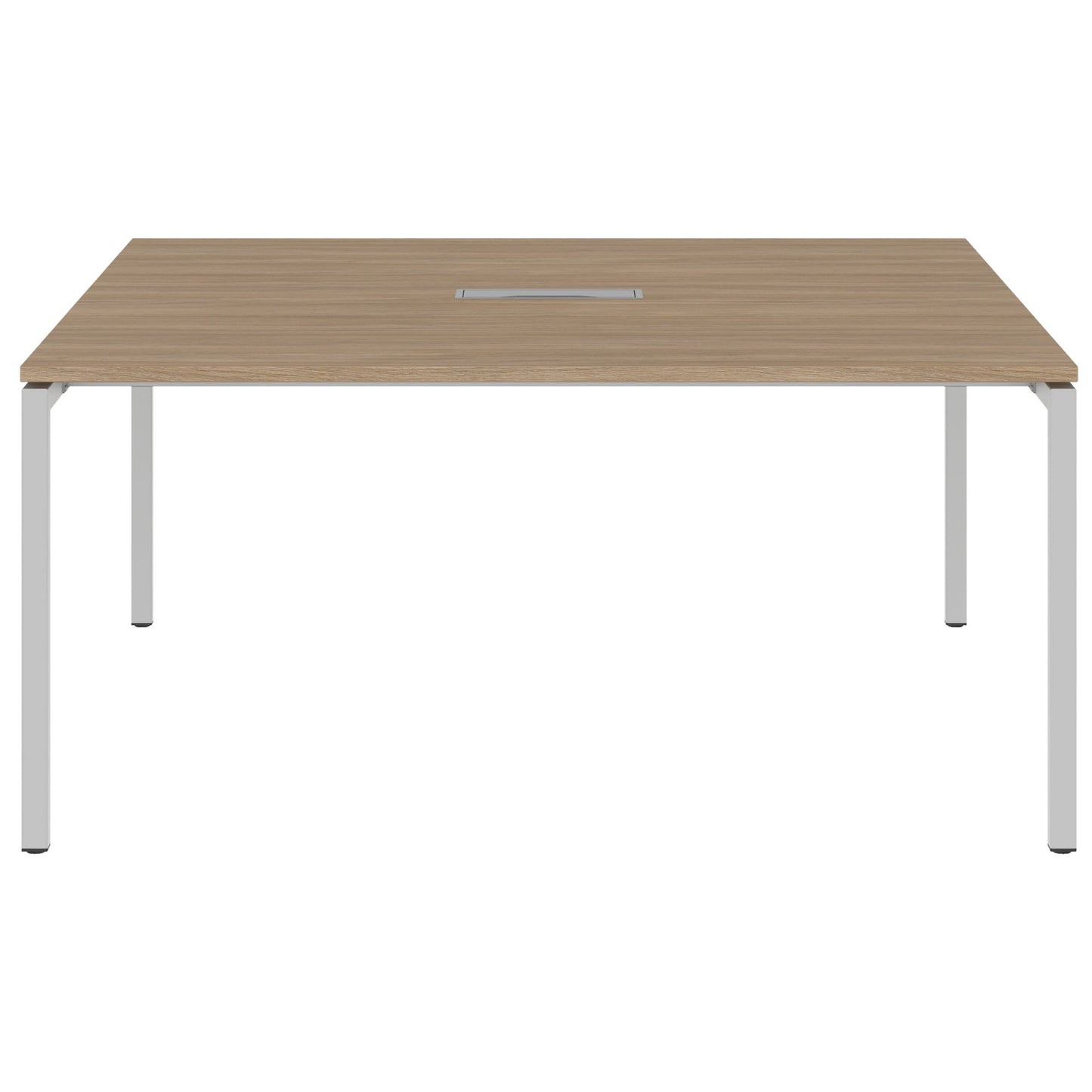 NOVA conference table | Electrified, 1600 x 1640 mm (6 - 8 people), amber oak