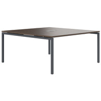 Tabella della conferenza Nova | Elettrificato, 1600 x 1640 mm (6-8 persone), noce