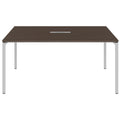 NOVA Conference table | 1600 x 1640 mm (6 - 8 people), electrified, walnut - 2 Thumbnail Image