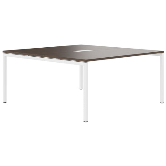 NOVA Tableau de conférence | 1600 x 1640 mm (6 - 8 personnes), électrifié, noix