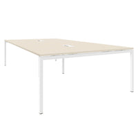 Table de conférence NOVA | Électrifié, 3200 x 1640 mm (10 - 12 personnes), érable